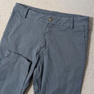 Birddogs Pants Mens 30/32 Slate Blue Stretch Chino Built-in Liner Zip pockets